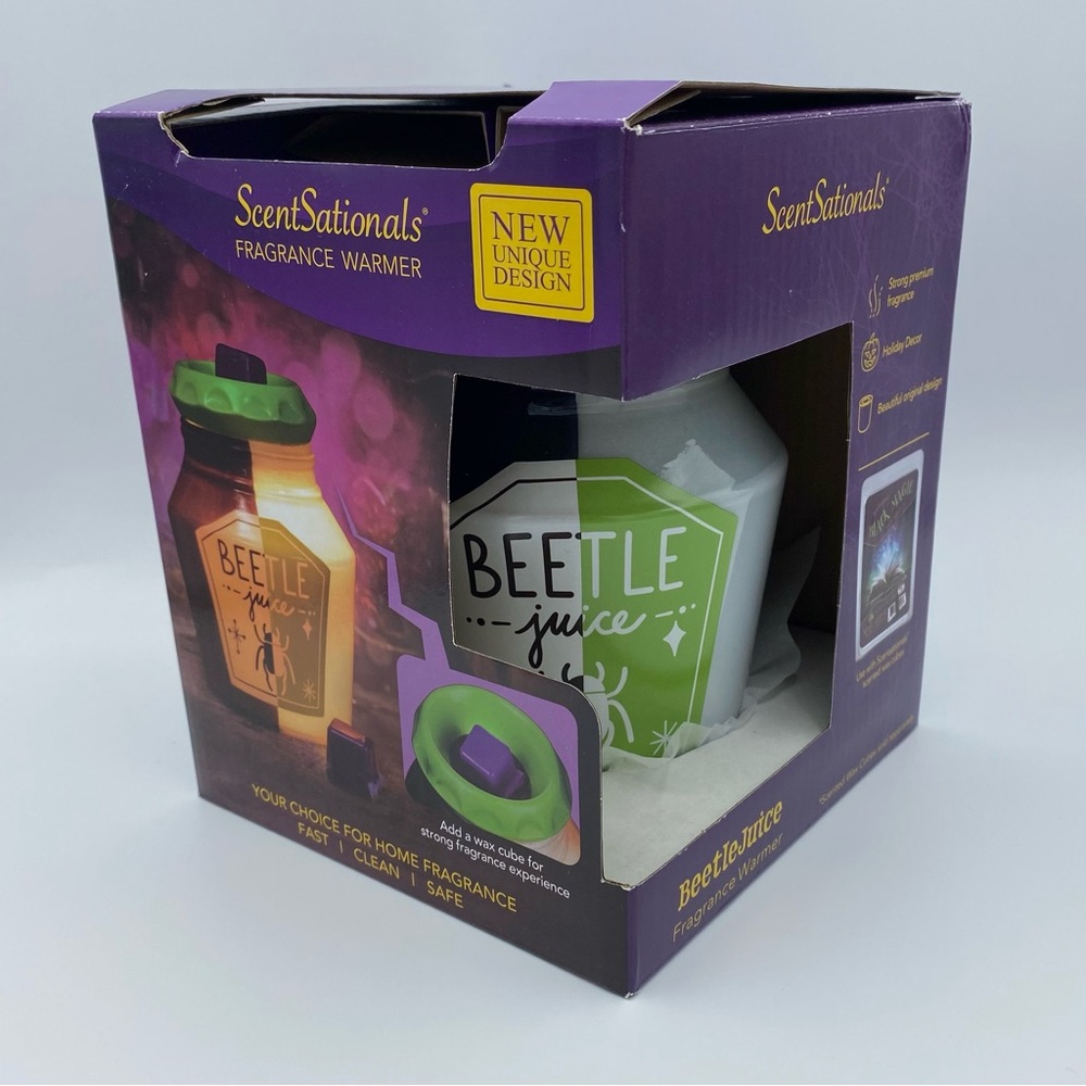 Scentsationals Beetlejuice Fragrance Wax Warmer Halloween Decor Bugs Smells Gift